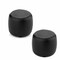 Edge Collections - Black - 1.5" - Compact Connect Bluetooth Speaker - 2 Piece